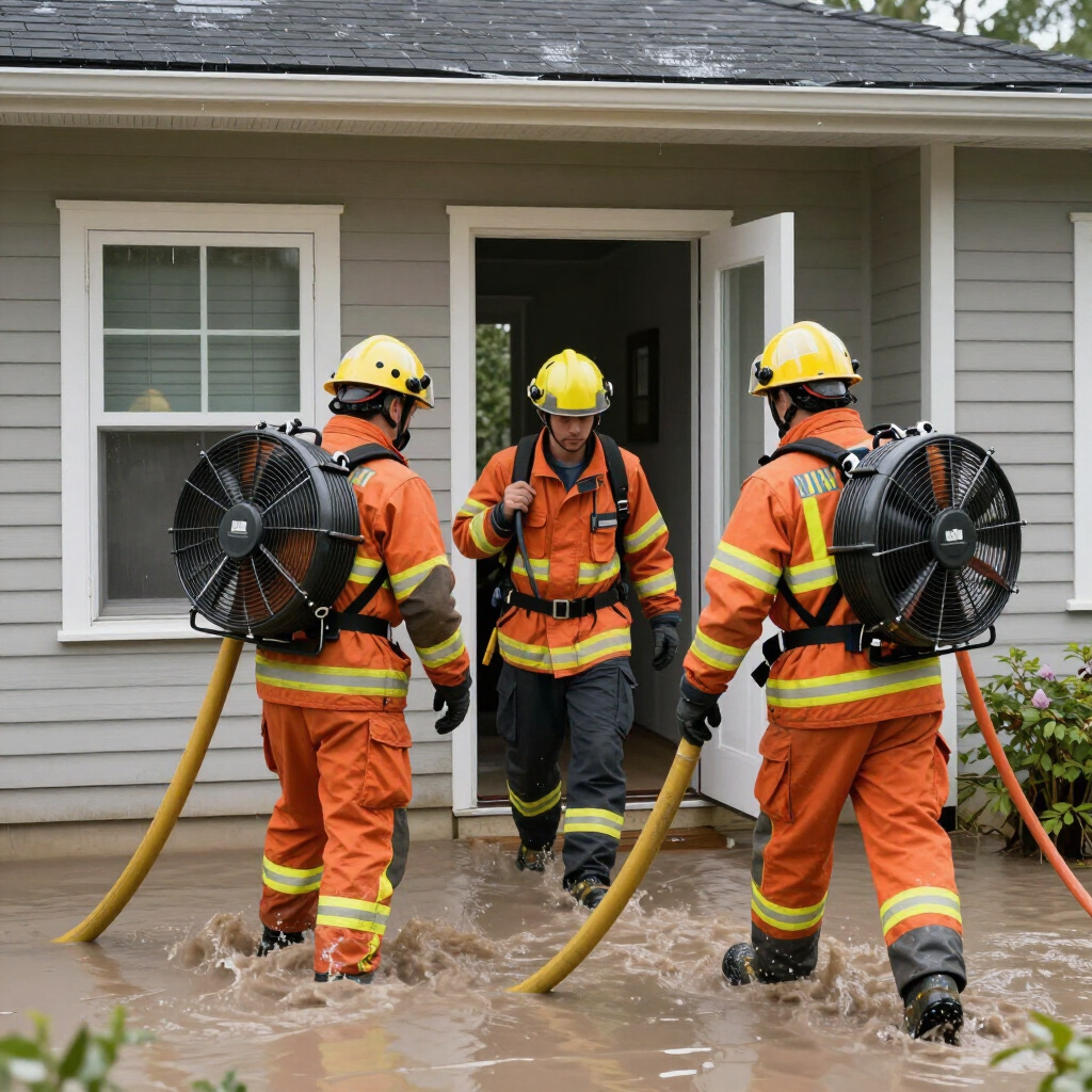 Professional water damage restoration